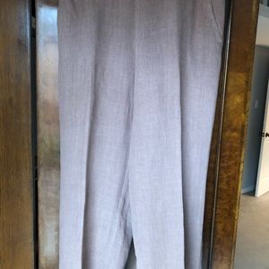 Linen mauve-colored pants